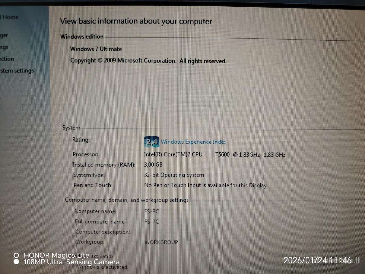 Fujitsu Siemens Lifebook E - nuotraukos Nr. 3