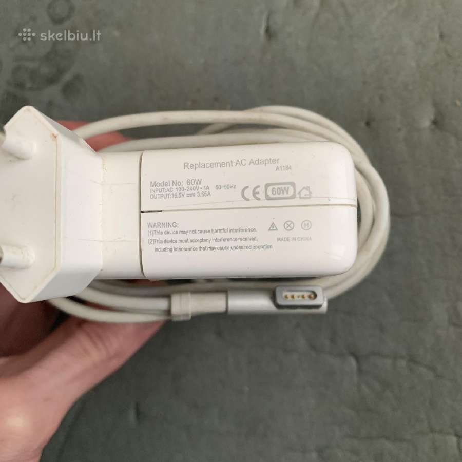 Apple magsafe 60w pakrovėjas - nuotraukos Nr. 2