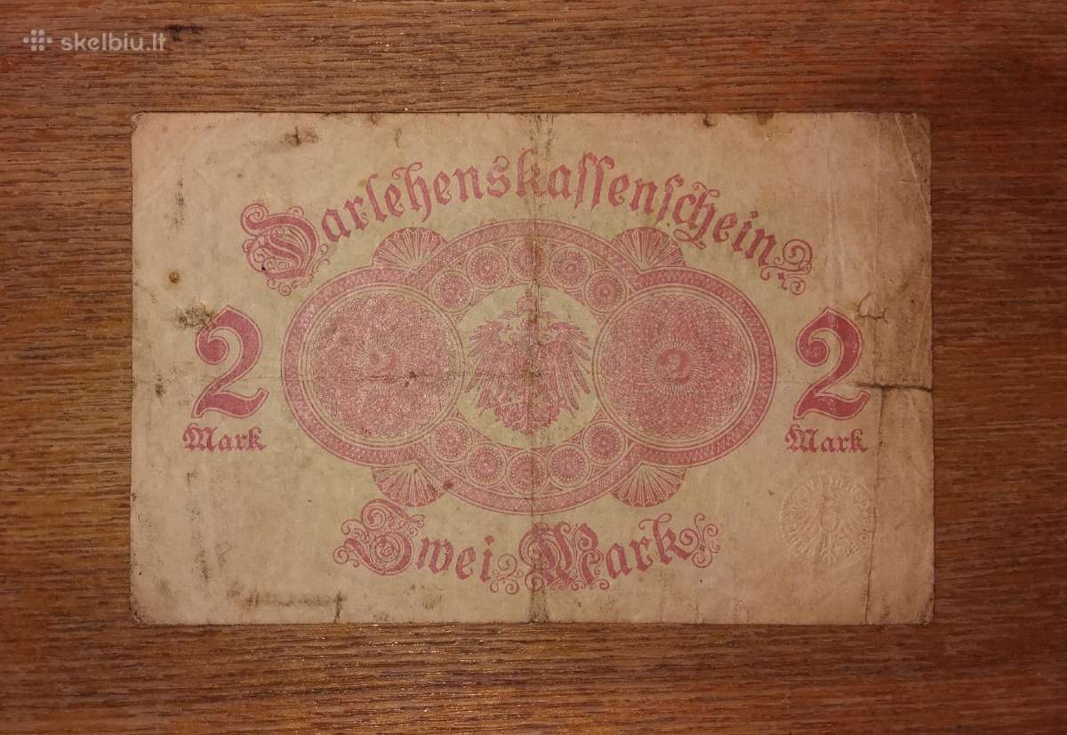 Vokietijos 2 markių banknotas - nuotraukos Nr. 2