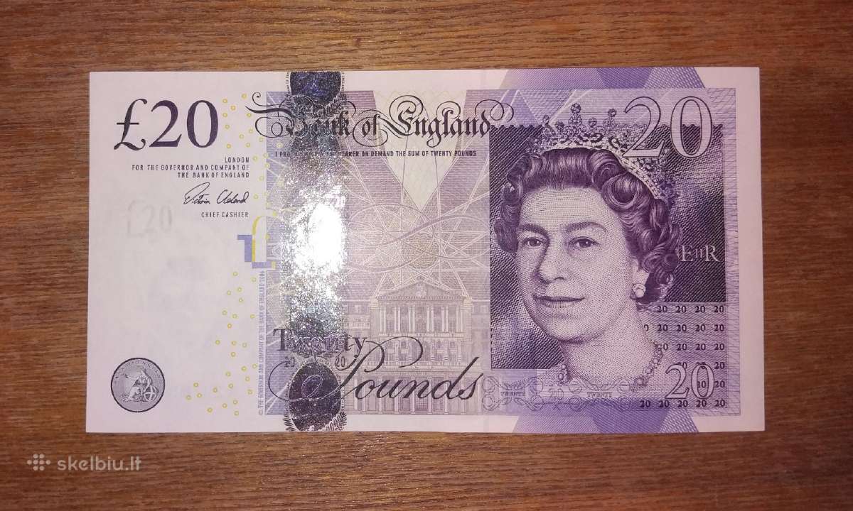 Anglijos 20 £ banknotas