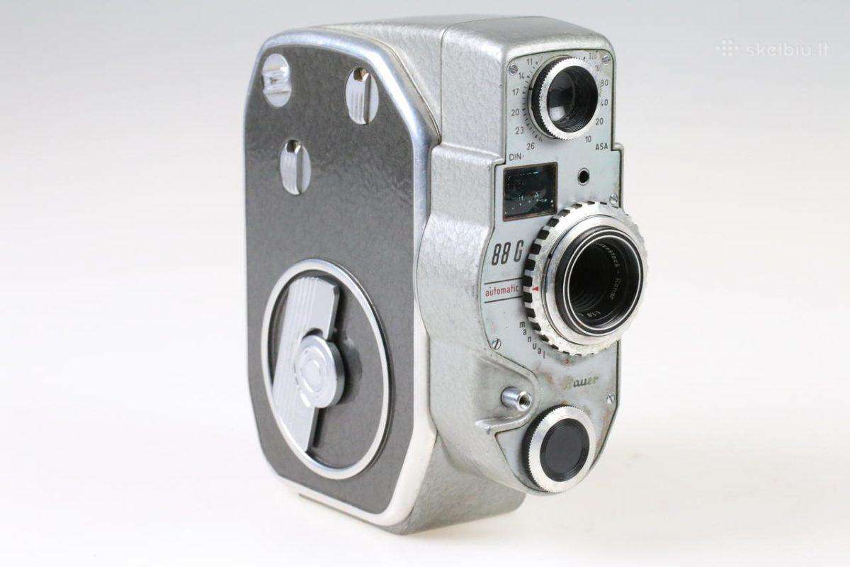 Bauer 88g – vintažinė kino filmavimo kamera 1959m.