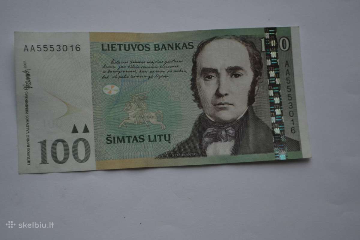 100 Litu 2007 m.aa