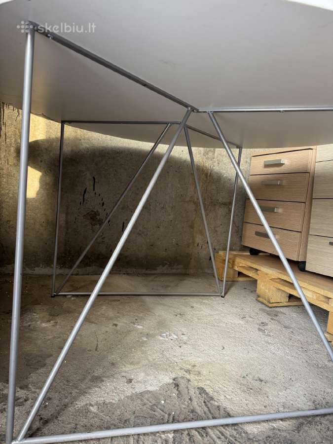 Apvalus biuro / ofiso stalas 120 cm. - nuotraukos Nr. 4