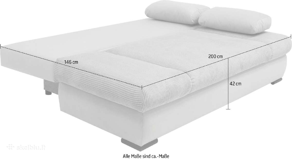 Sofa - lova "Chicago" su patalynės dėže - nuotraukos Nr. 10