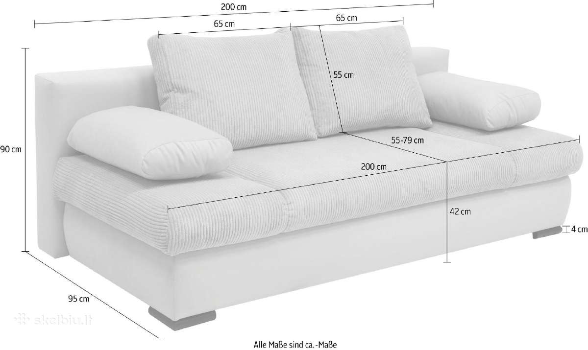 Sofa - lova "Chicago" su patalynės dėže - nuotraukos Nr. 11