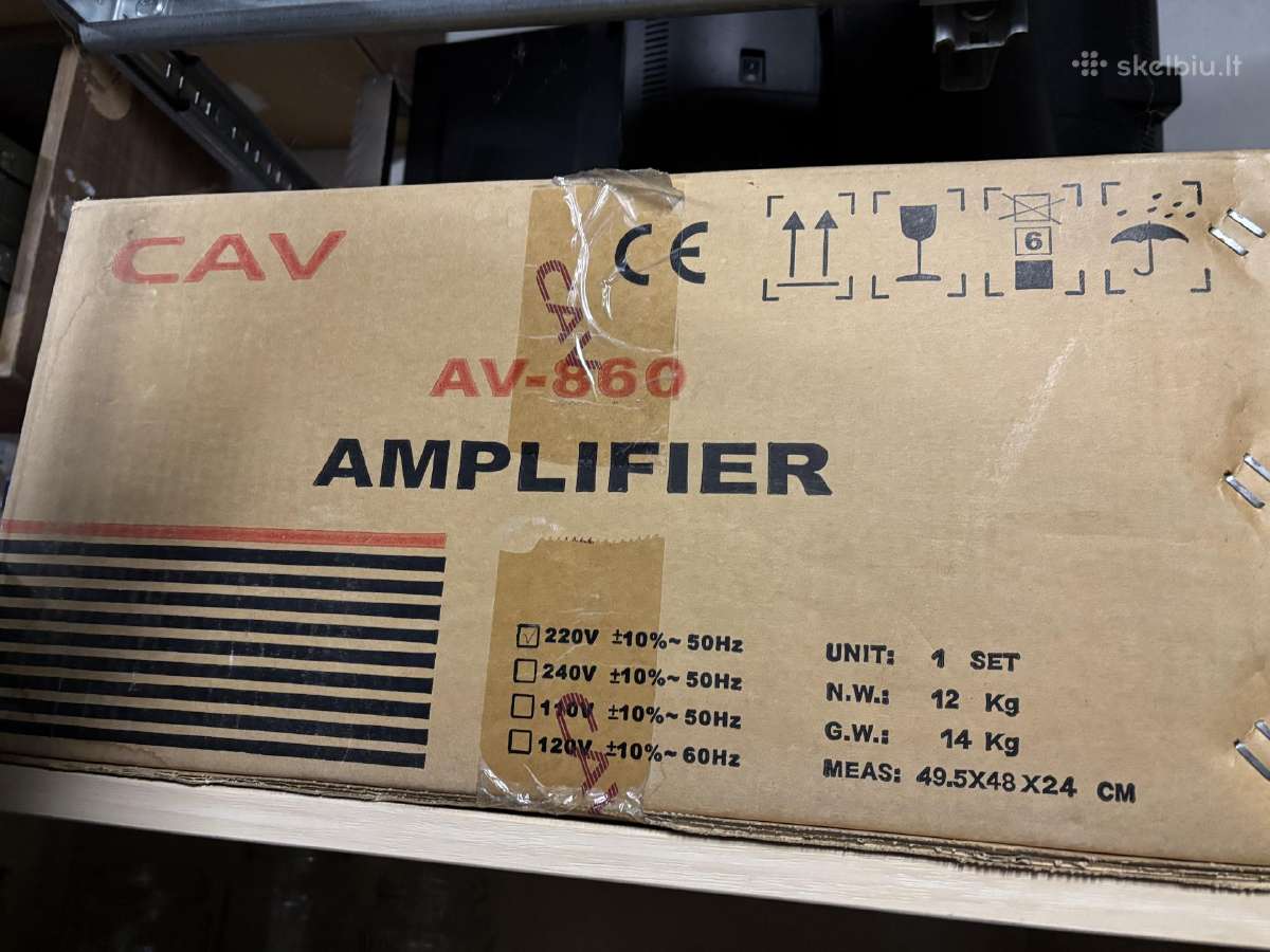 Naujas Cav Av860 stiprintuvas
