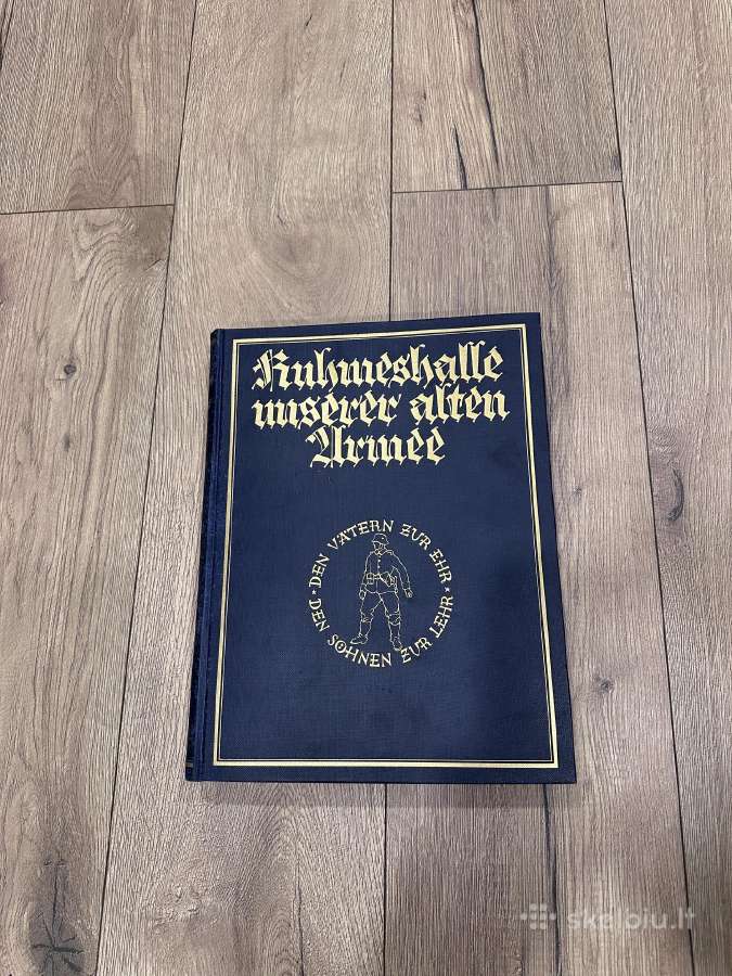 Antikvarinė vokiška knyga „Ruhmeshalle unserer alt