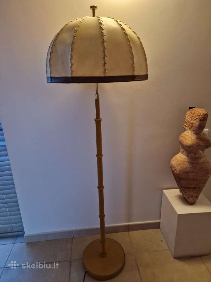 Vintažinis mid century autorinis odinis toršeras - nuotraukos Nr. 6