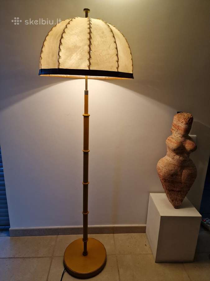 Vintažinis mid century autorinis odinis toršeras - nuotraukos Nr. 7