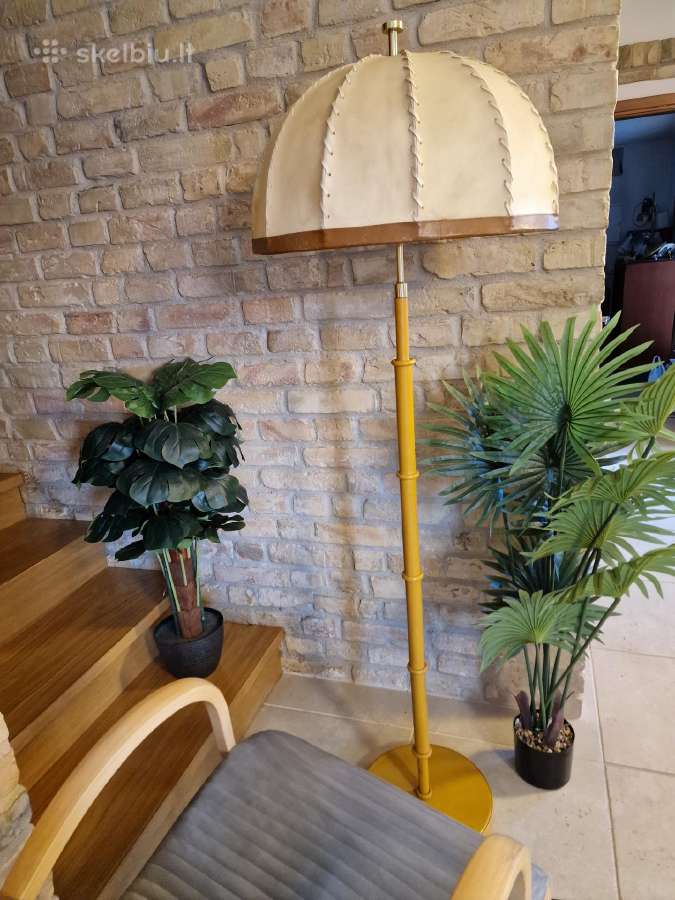 Vintažinis mid century autorinis odinis toršeras - nuotraukos Nr. 8
