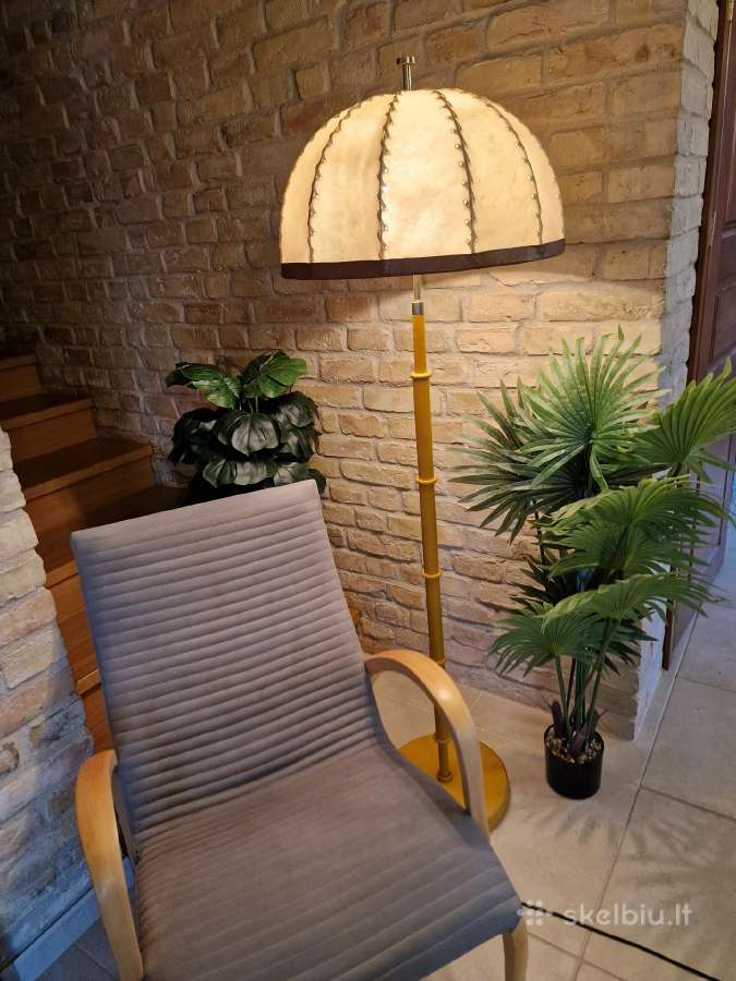 Vintažinis mid century autorinis odinis toršeras - nuotraukos Nr. 11