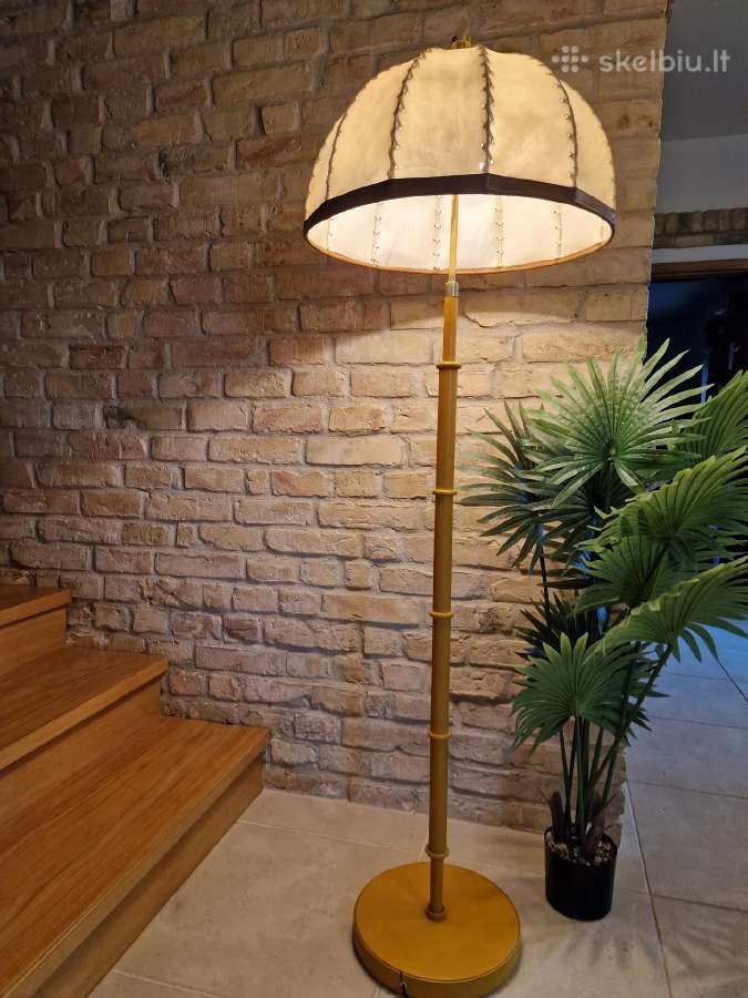 Vintažinis mid century autorinis odinis toršeras - nuotraukos Nr. 12