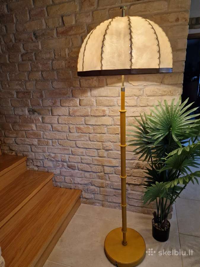 Vintažinis mid century autorinis odinis toršeras - nuotraukos Nr. 13