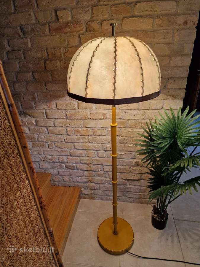 Vintažinis mid century autorinis odinis toršeras - nuotraukos Nr. 16
