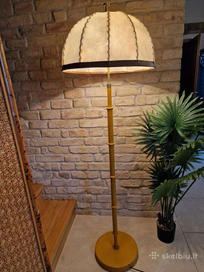 Vintažinis mid century autorinis odinis toršeras - nuotraukos Nr. 17