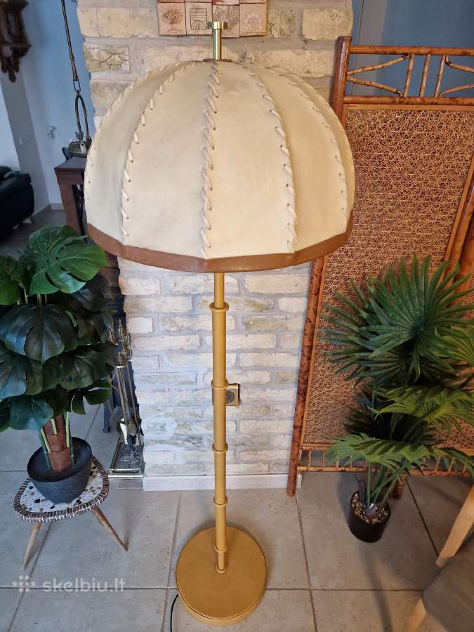 Vintažinis mid century autorinis odinis toršeras - nuotraukos Nr. 18