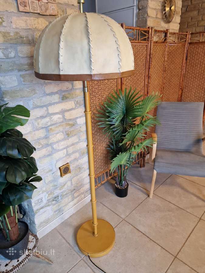 Vintažinis mid century autorinis odinis toršeras - nuotraukos Nr. 22