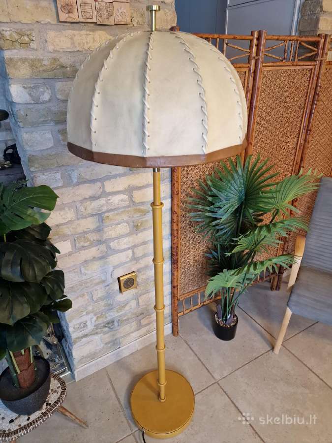 Vintažinis mid century autorinis odinis toršeras - nuotraukos Nr. 24