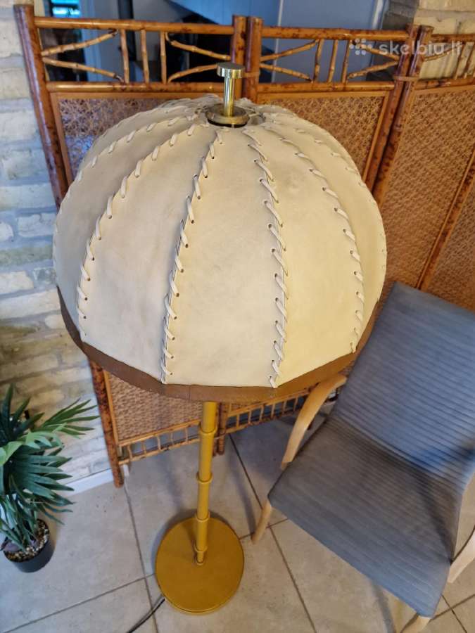 Vintažinis mid century autorinis odinis toršeras - nuotraukos Nr. 27