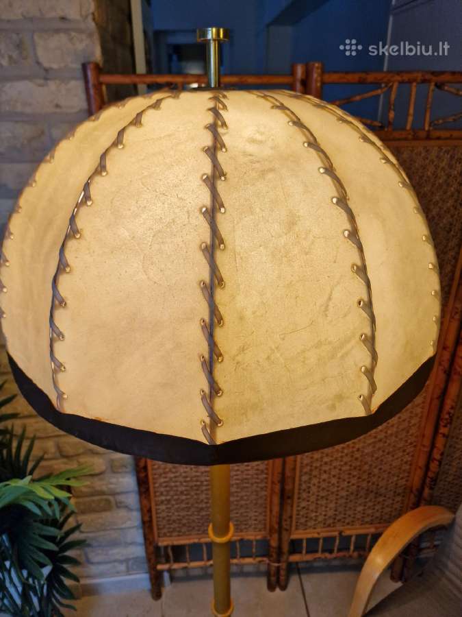 Vintažinis mid century autorinis odinis toršeras - nuotraukos Nr. 28