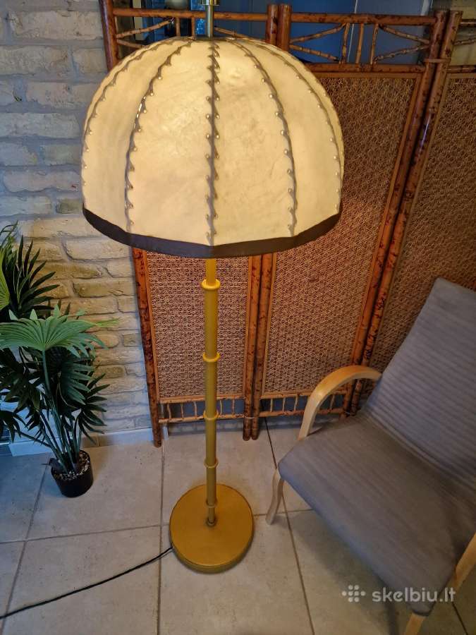 Vintažinis mid century autorinis odinis toršeras - nuotraukos Nr. 32