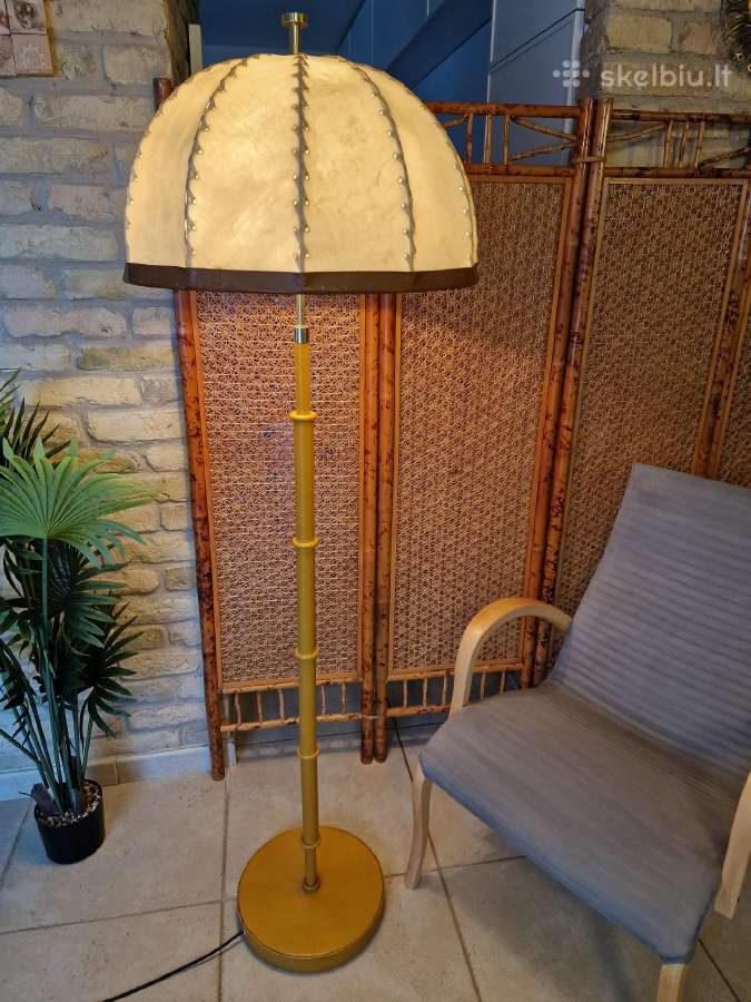 Vintažinis mid century autorinis odinis toršeras - nuotraukos Nr. 34