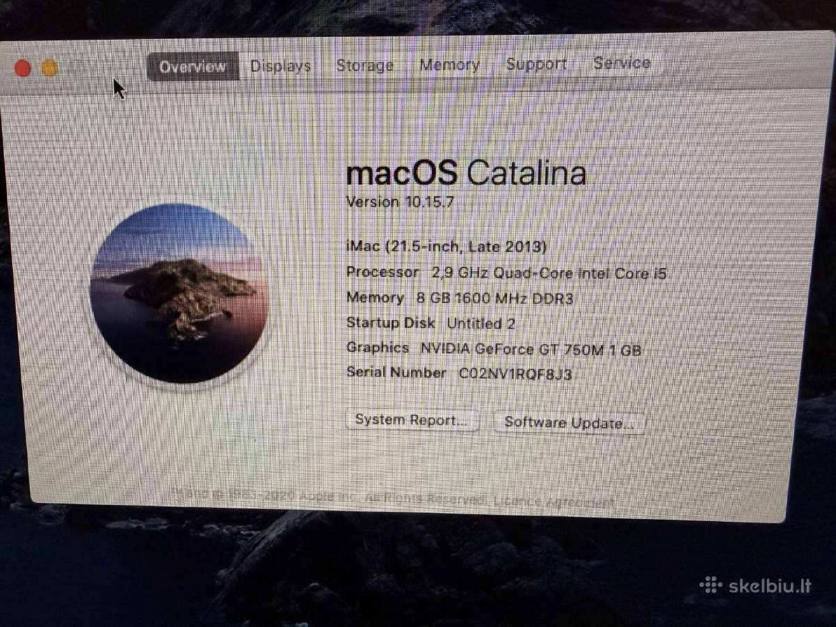 Apple iMac 21.5 late 2013, 1tb, 8gb Nvidia Geforce - nuotraukos Nr. 2