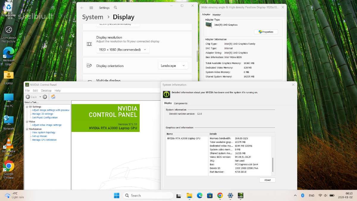 Lenovo Thinkpad P15 Gen2 i9 11950h 32gb1tbrtxa3000 - nuotraukos Nr. 8