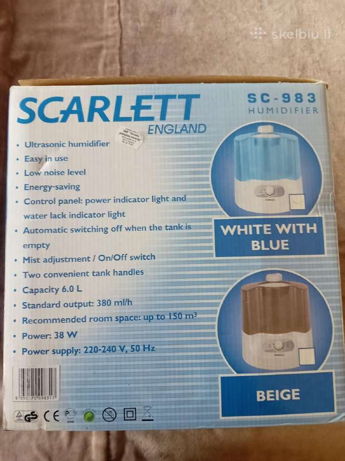 Oro drėkintuvas Scarlett Sc-983 (6 litrų) - nuotraukos Nr. 3