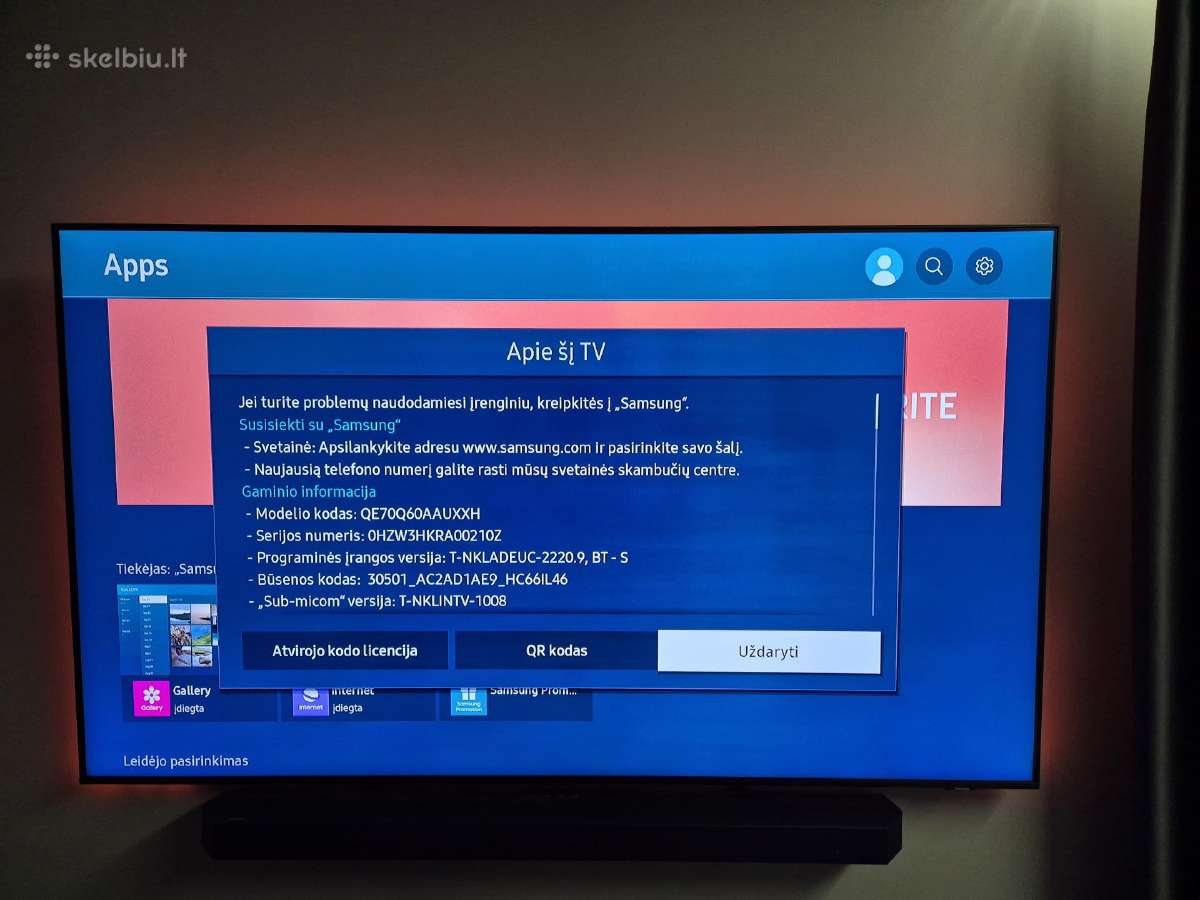 Samsung Qe70q60a Qled su garantija ! - nuotraukos Nr. 4