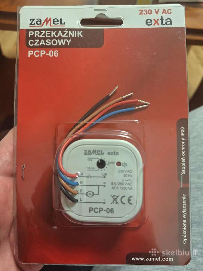 Laiko rėlė Zamel Pcp-06, 230v, nauja