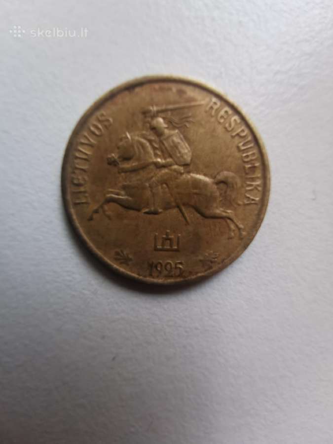1925 m. Lietuvos 5 centai - nuotraukos Nr. 3