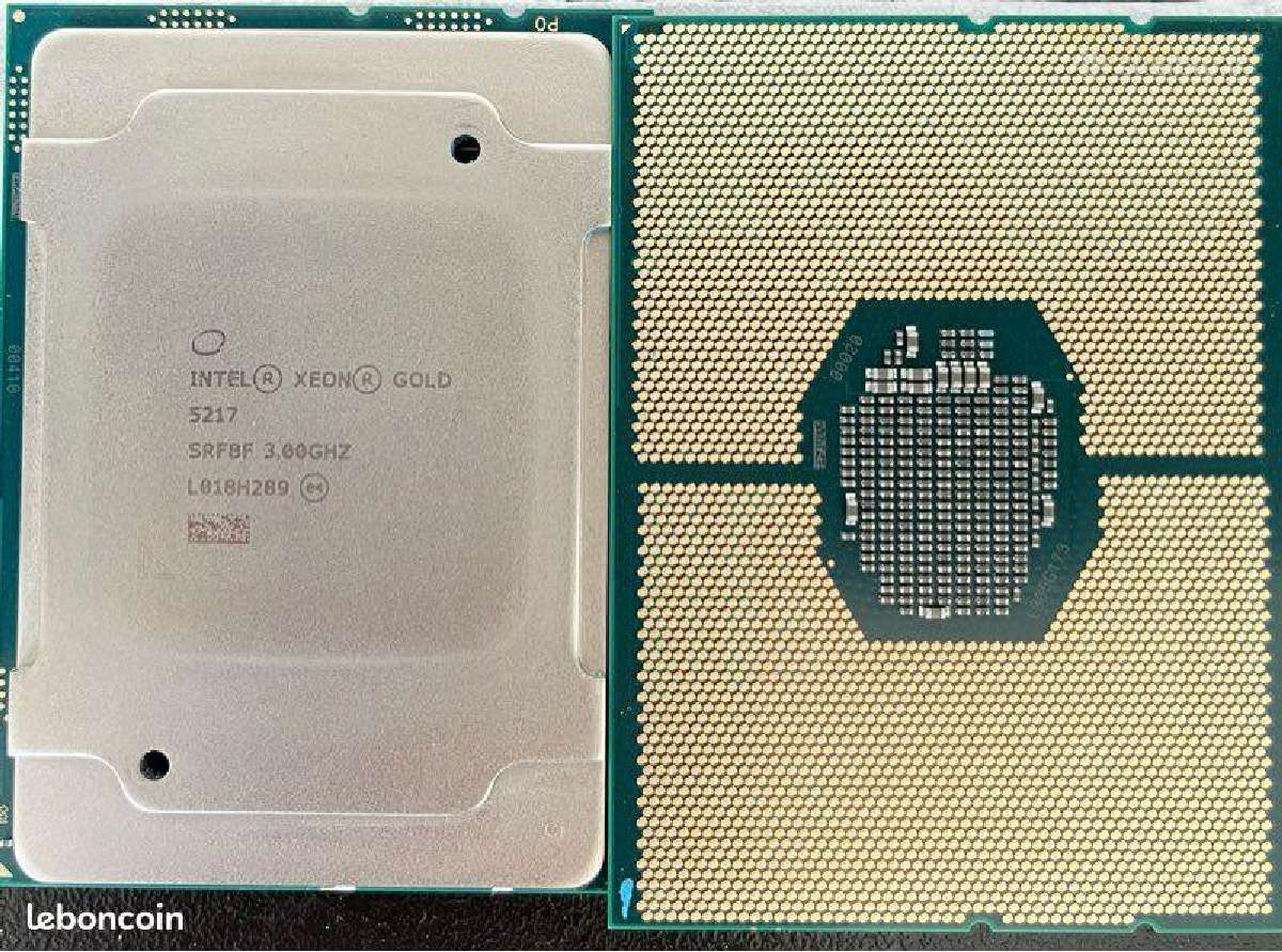 Parduodami 2 vnt. Intel Xeon Gold 5217 procesoriai