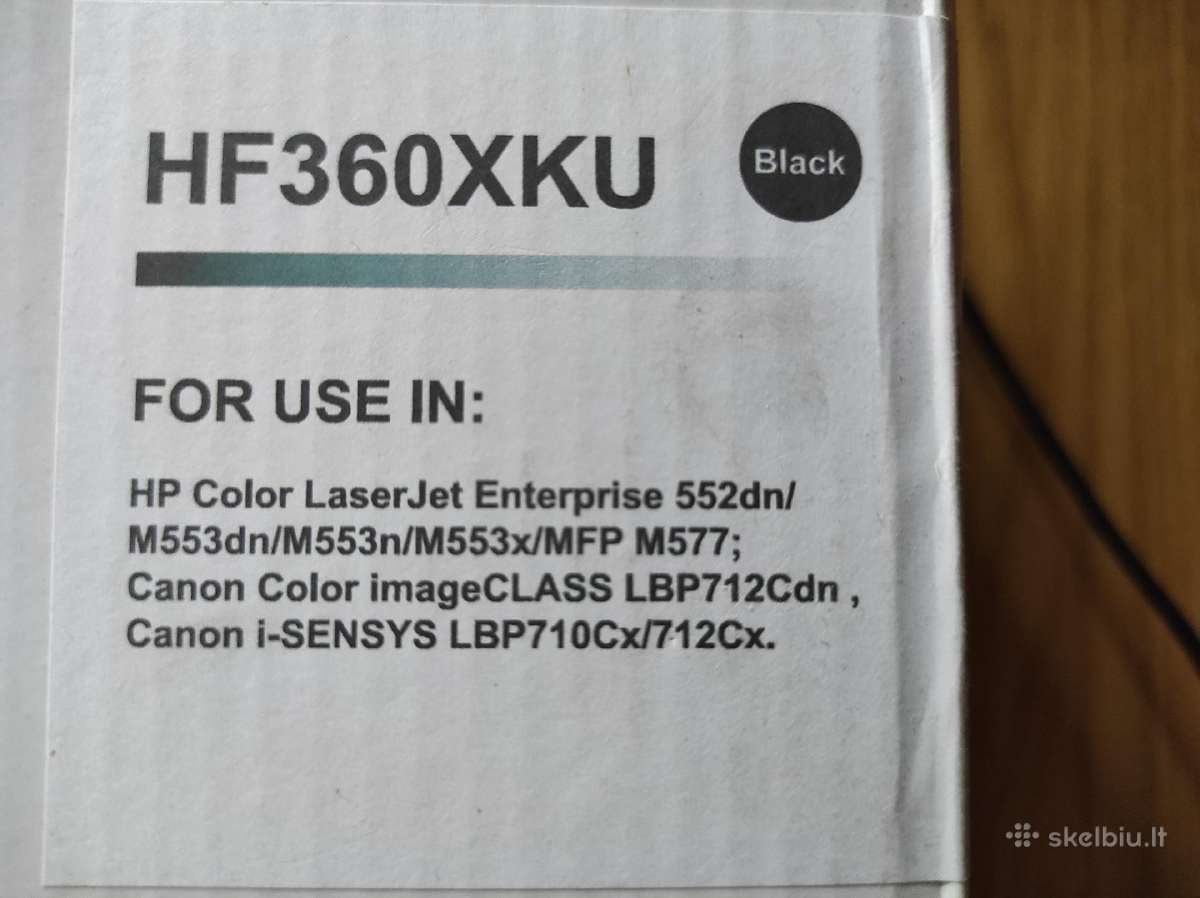 Hp lazerinio spausdintuvo kasetės juoda ir raudona