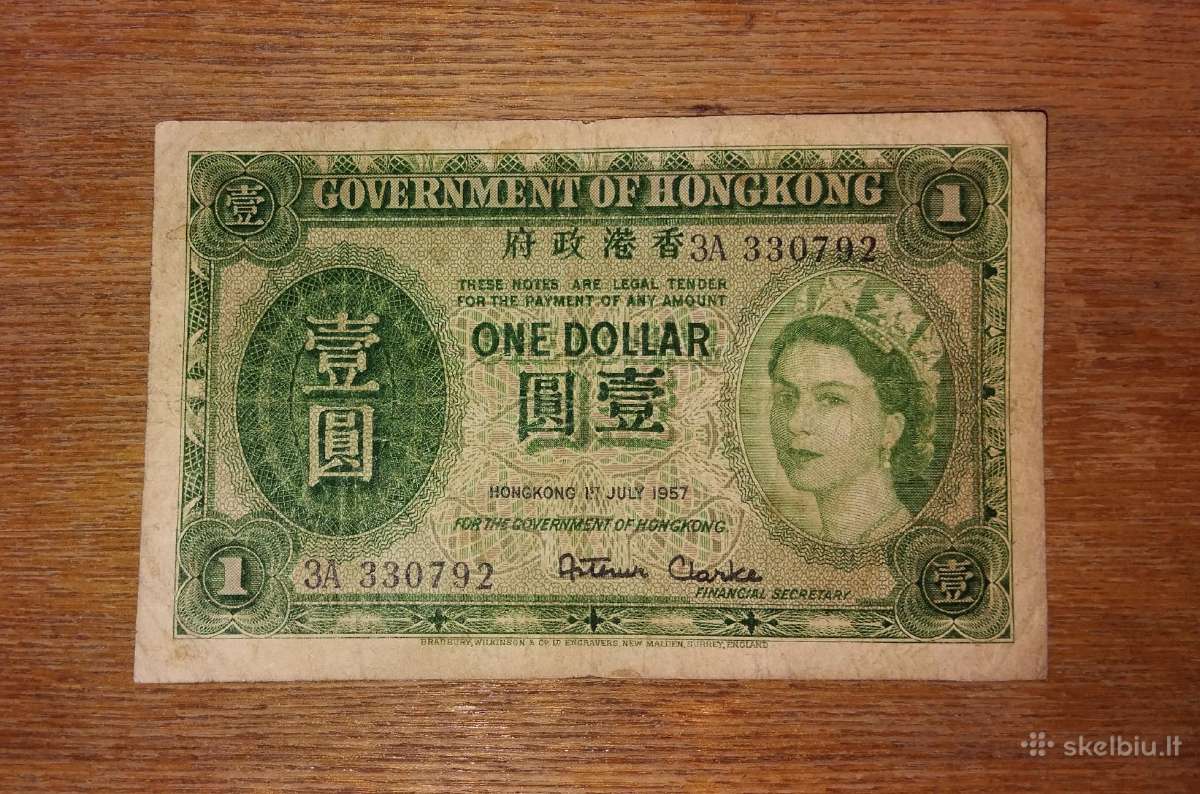 Hong-kong 1 $ banknotas