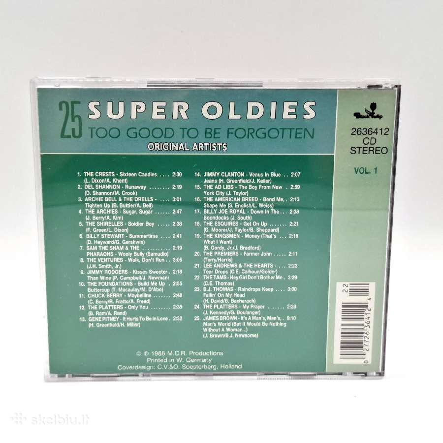 25 Super Oldies Vol. 1 (CD, rinkinys) - nuotraukos Nr. 2