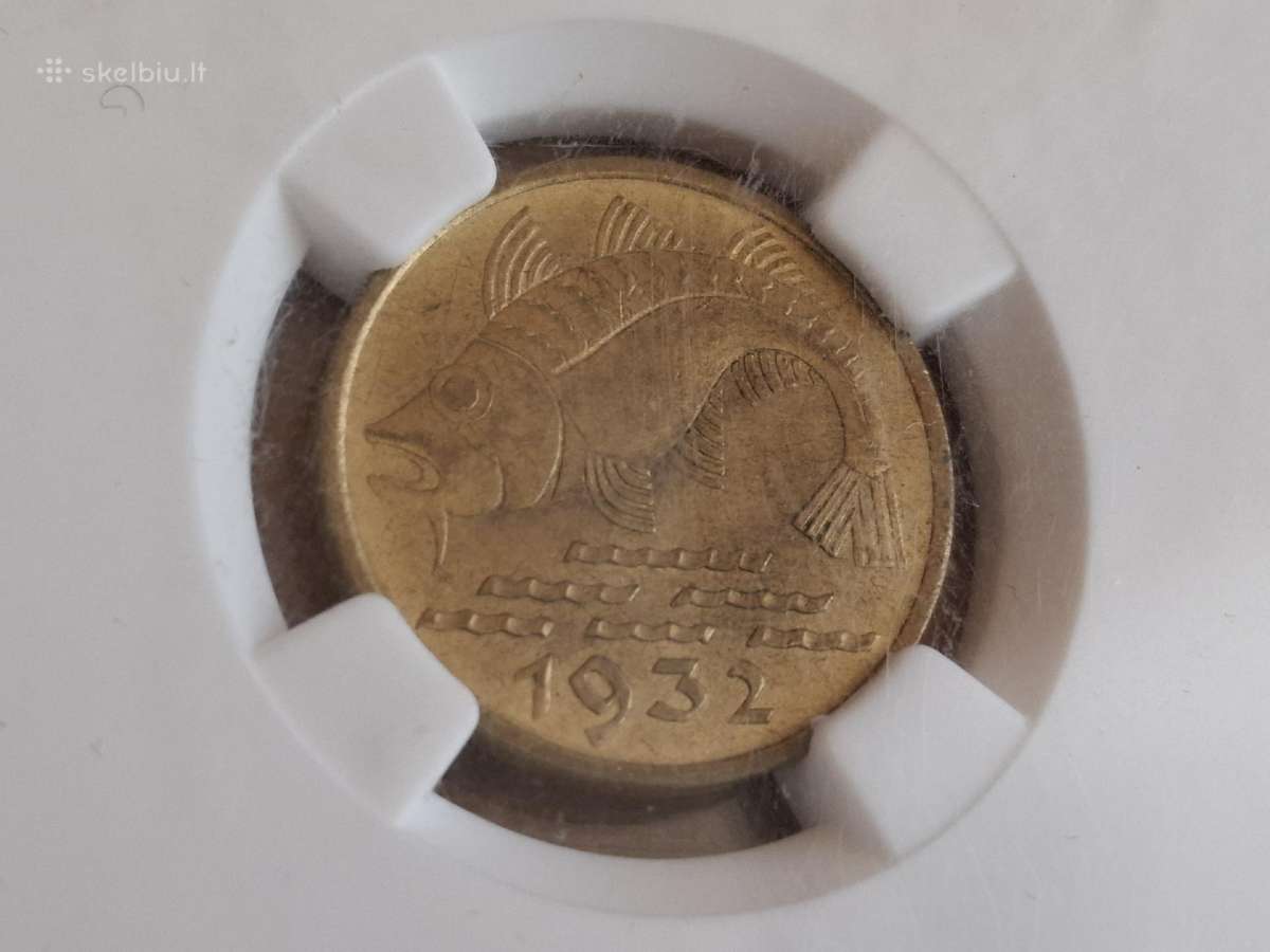 Danzig 10 pfennig 1932 Ms63 - nuotraukos Nr. 2