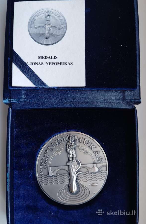 Sidabrinis medalis Šv. Jonas Nepomukas
