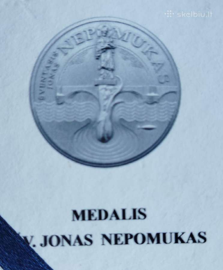 Sidabrinis medalis Šv. Jonas Nepomukas - nuotraukos Nr. 6