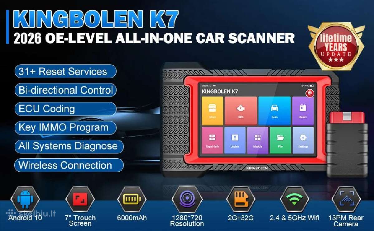 Kingbolen K7 profesionali diagnostika - nuotraukos Nr. 2