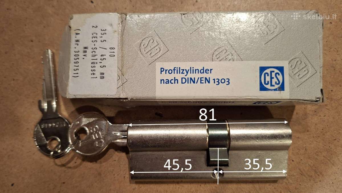 Ces spynos cilindras 35,5x45,5 su 2 raktais