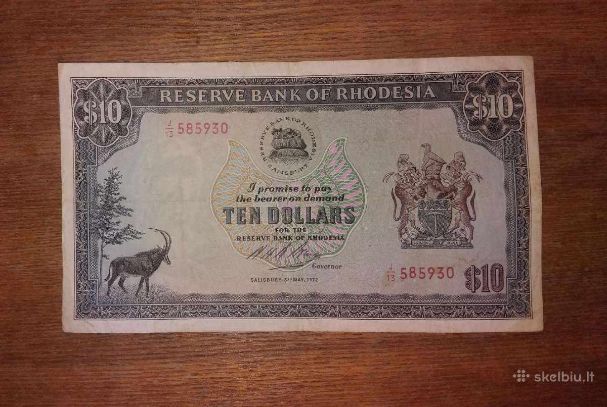 Rodežos 10 $ banknotas