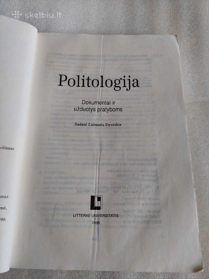 Politologija. Dokumentai ir užduotys pratyboms - nuotraukos Nr. 2