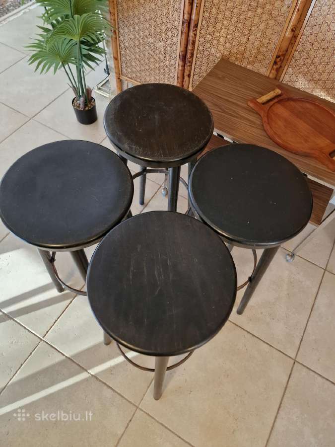 Vintažinės mid century baro kėdės - nuotraukos Nr. 2