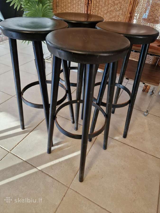 Vintažinės mid century baro kėdės - nuotraukos Nr. 3