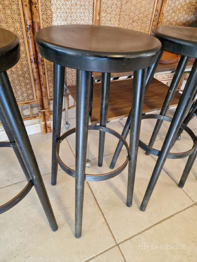 Vintažinės mid century baro kėdės - nuotraukos Nr. 5