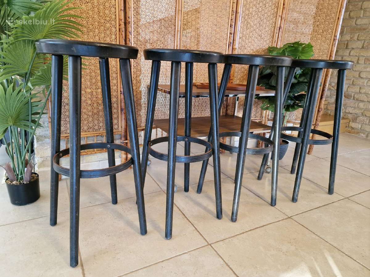 Vintažinės mid century baro kėdės - nuotraukos Nr. 8
