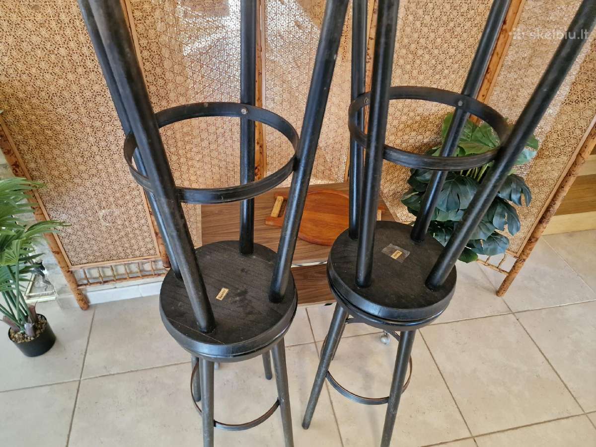 Vintažinės mid century baro kėdės - nuotraukos Nr. 9