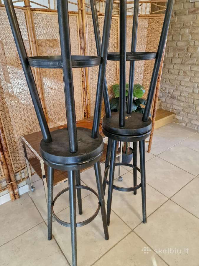 Vintažinės mid century baro kėdės - nuotraukos Nr. 15