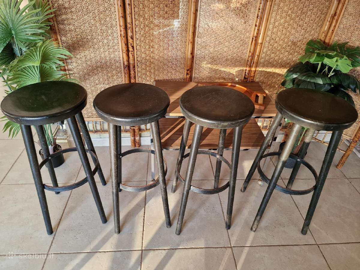 Vintažinės mid century baro kėdės - nuotraukos Nr. 17